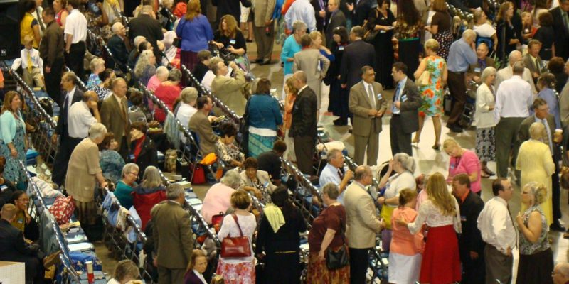 A large crowd of people Description automatically generated